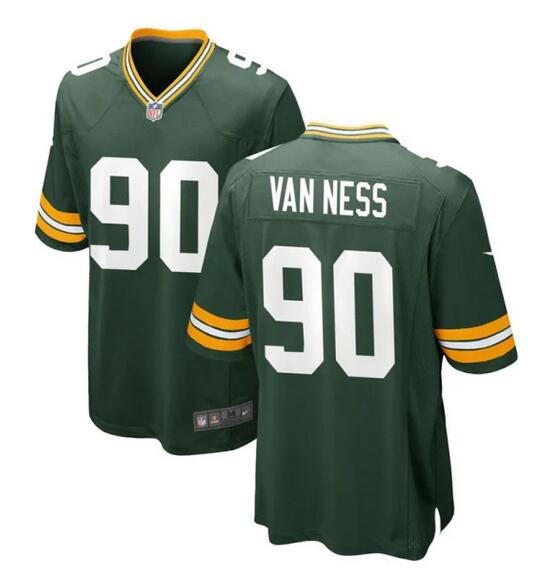 2023 Men Green Bay Packers #90 Lukas Van Ness Nike green Alternate Game NFL Jersey->nfl hats->Sports Caps